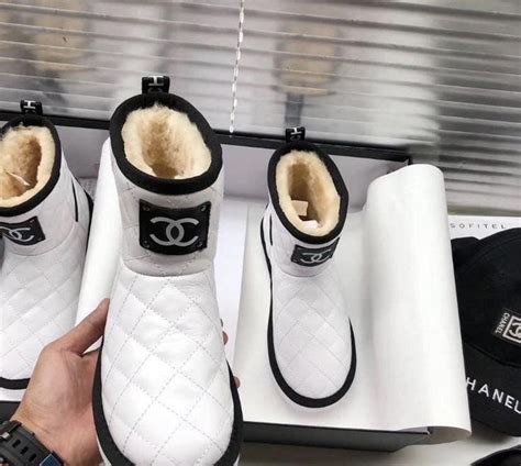 chanel clear boots replica|Chanel ugg like boots.